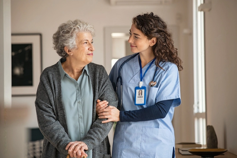 old woman taken care by TK Trusted Nurse